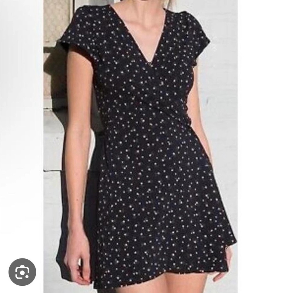 Brandy Melville Black Starry Mini Dress